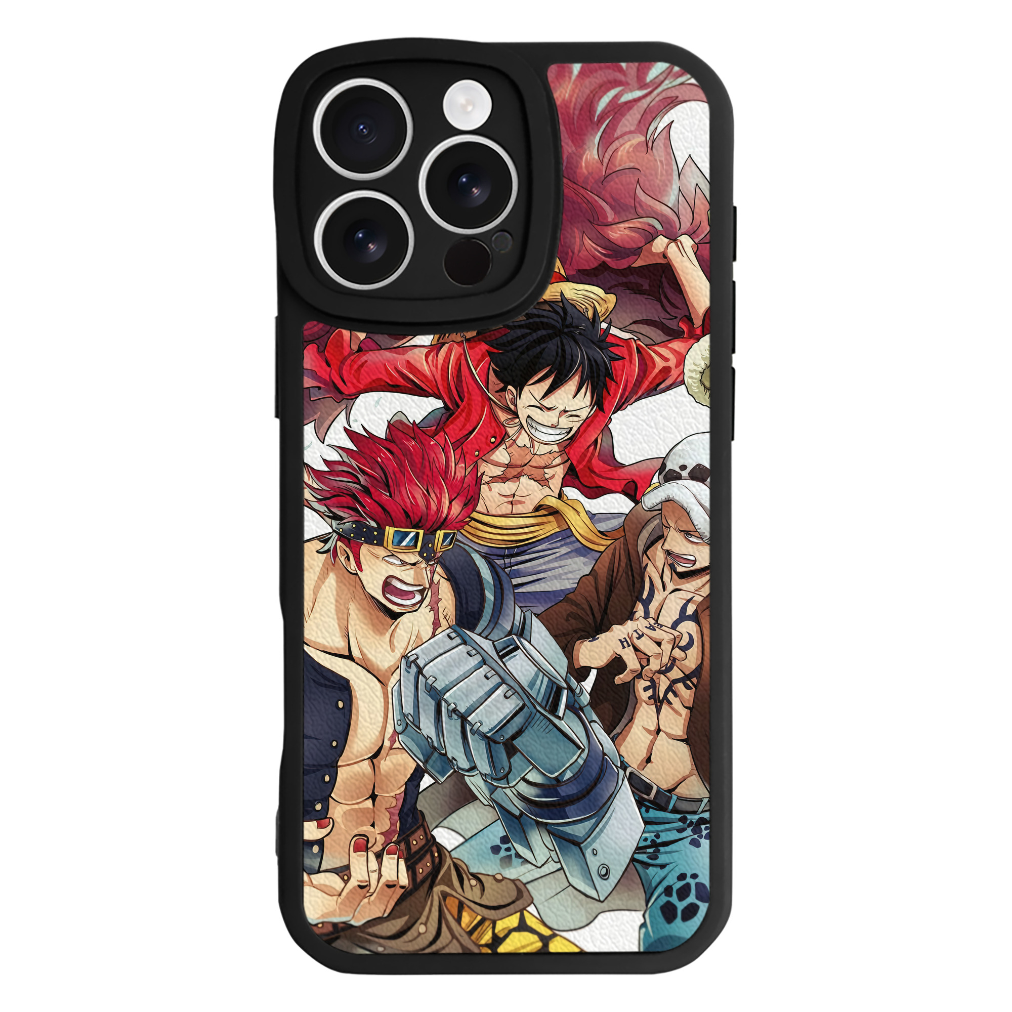 （画像用） ワンピース ONE PIECE 【iPhone 16シリーズ対応】シリコンスマホケース（レザー調） 材質：シリコン